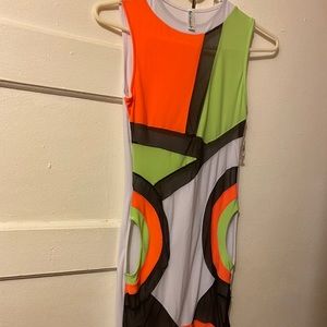 Colorful Angel Brinks bodycon mini dress
